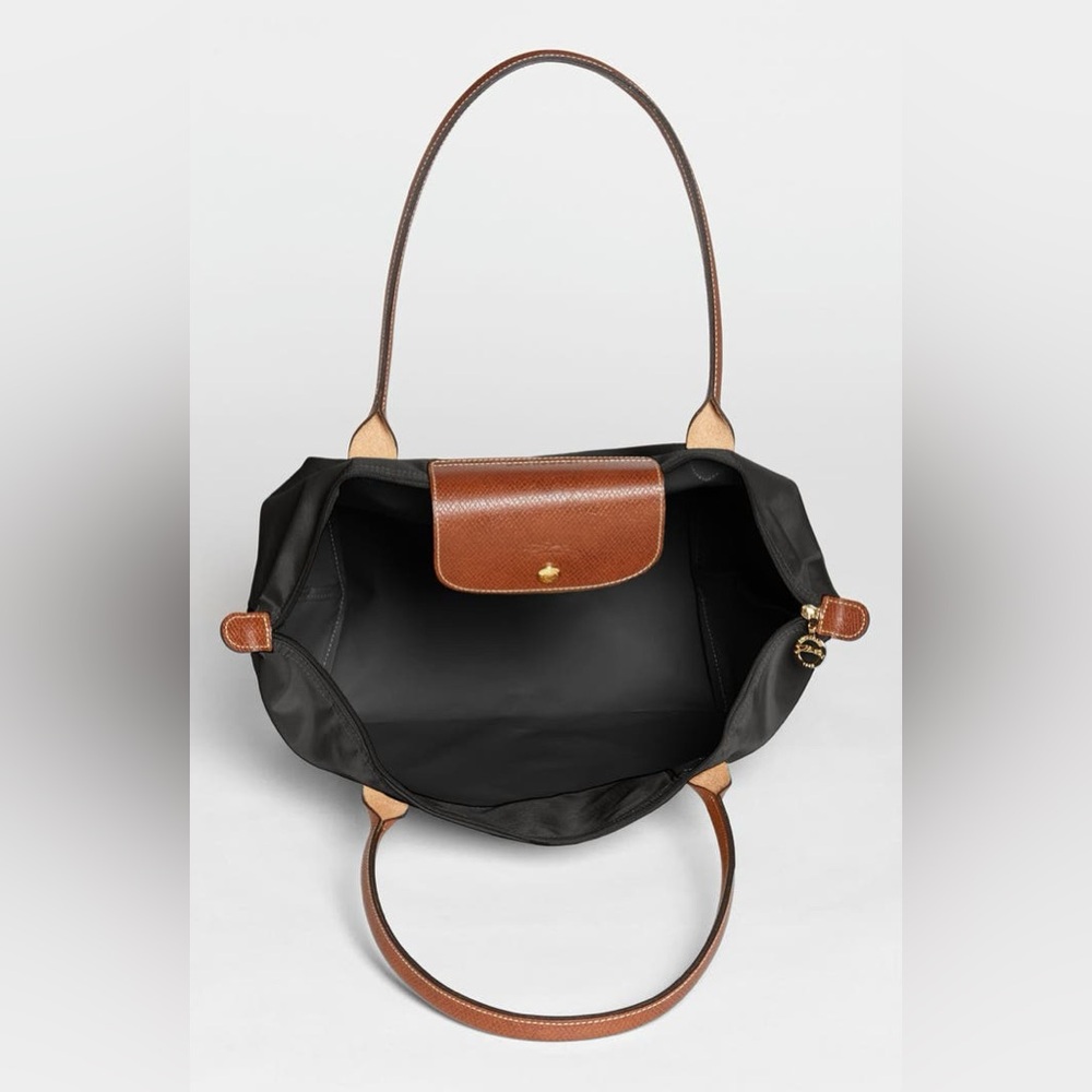 Longchamp Black and Brown Tote Bag - Picture 9 of 16